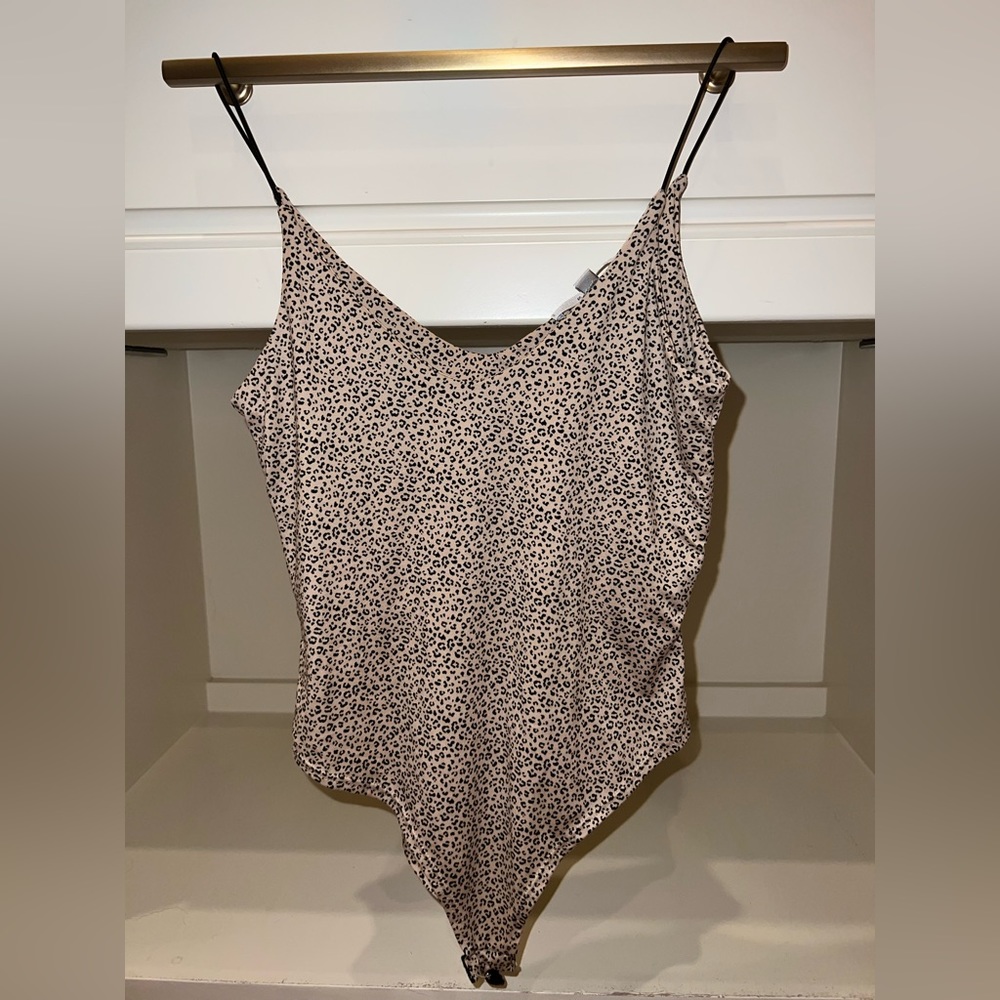 Tan cheetah bodysuit